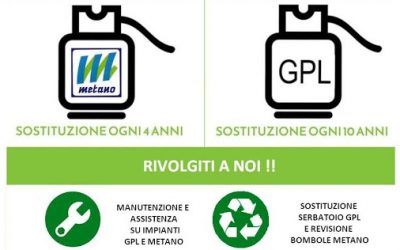 Revisione e sostituzione bombole metano e GPL Parma